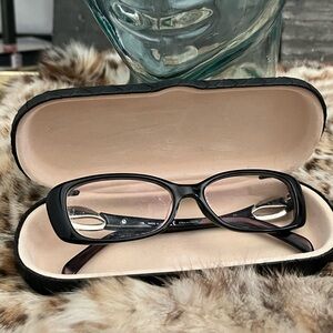 EMILIO PUCCI Ebony Black Frame Glasses Made in Italy Readers EP2683